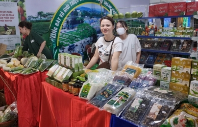 Gần 200 gian hàng tham gia Hội chợ triển lãm Công thương – OCOP Thái Nguyên