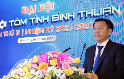 Doanh nhân Nguyễn Hoàng Anh tái đắc cử Chủ tịch Hiệp hội Tôm Bình Thuận